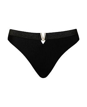 Siren Seas High Leg Brief Black