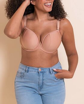 Superhero Multiway Padded Plunge Bra Latte
