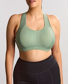 Thrive Wired Non Padded Sports Bra Pale Green