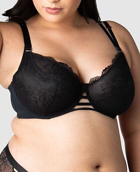 True Luxe Full Cup Flexi Wire Nursing Bra Black