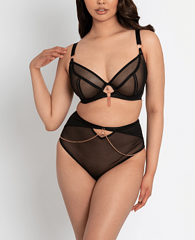 Unchained High Waist Brief Black
