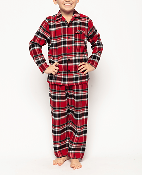 Mini Windsor Boys Check Print Pyjama Set