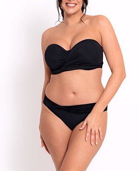 Wrapsody Bandeau Bikini Top Black