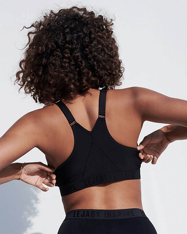 Maison Lejaby Work Out Sports Bra Black TKD Lingerie