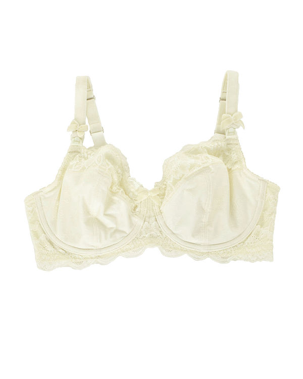 Vanilla Cream Balcony Flexible Wire Nursing Bra TKD Lingerie
