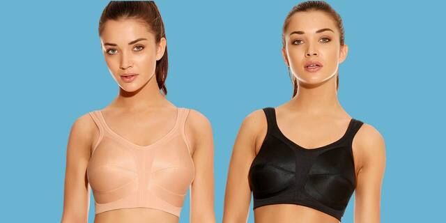 Woman wearing supportive sports bra with confidence